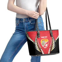 Waikato 2026 Rugby Custom Leather Tote Bag NZ Maori Silver Fern