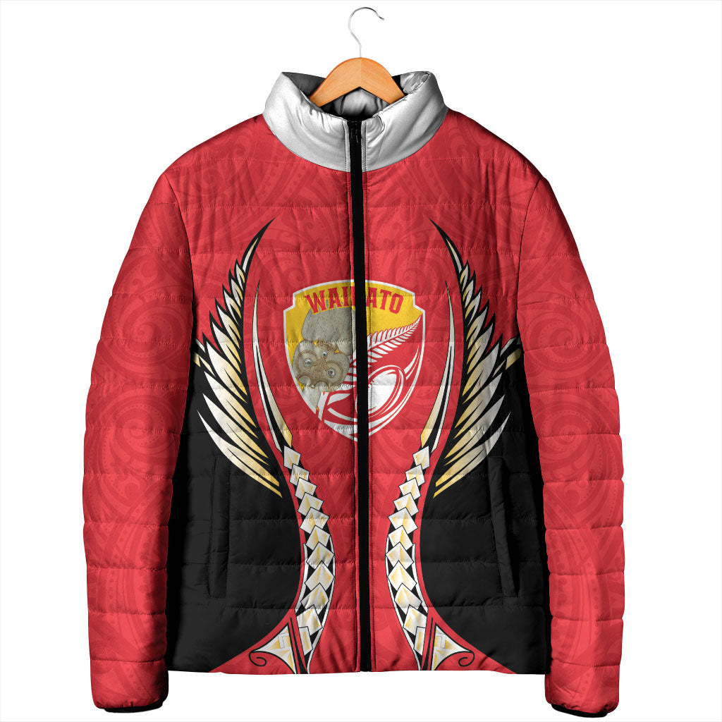 Waikato 2026 Rugby Custom Padded Jacket NZ Maori Silver Fern