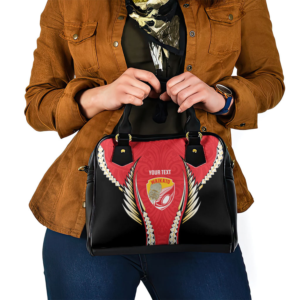 Waikato 2026 Rugby Custom Shoulder Handbag NZ Maori Silver Fern