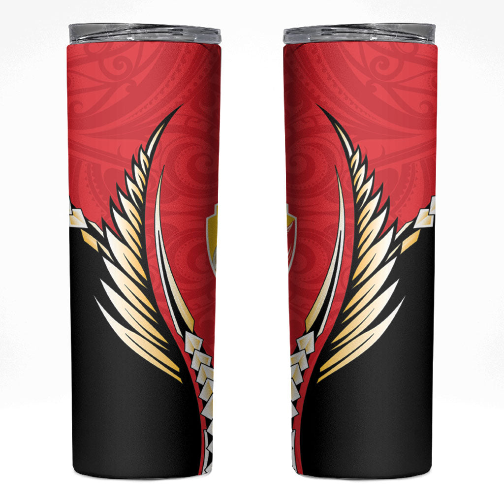 Waikato 2026 Rugby Custom Skinny Tumbler NZ Maori Silver Fern
