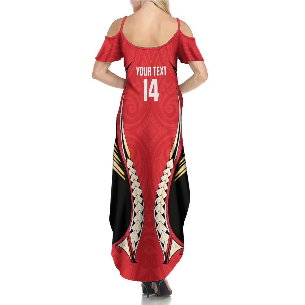 Waikato 2026 Rugby Custom Summer Maxi Dress NZ Maori Silver Fern