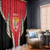Waikato 2026 Rugby Custom Window Curtain NZ Maori Silver Fern