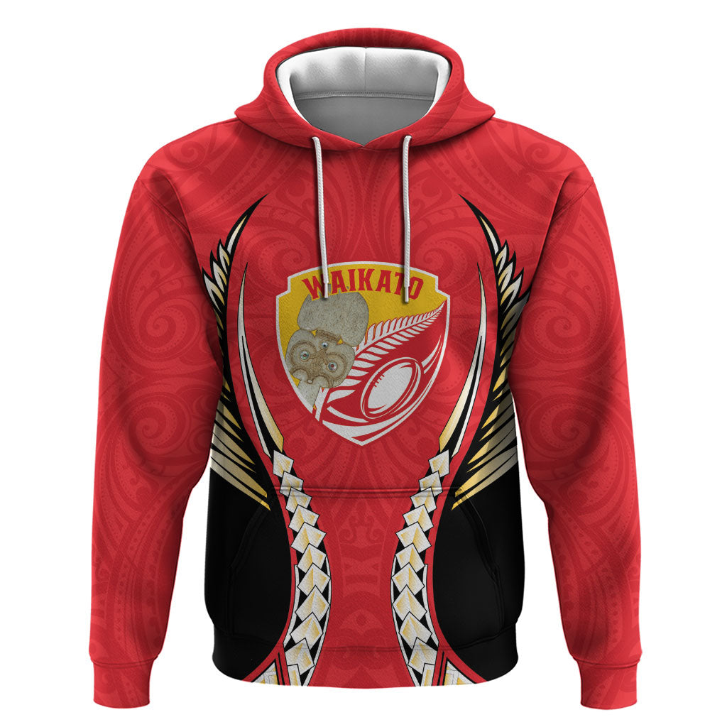 Waikato 2026 Rugby Custom Zip Hoodie NZ Maori Silver Fern
