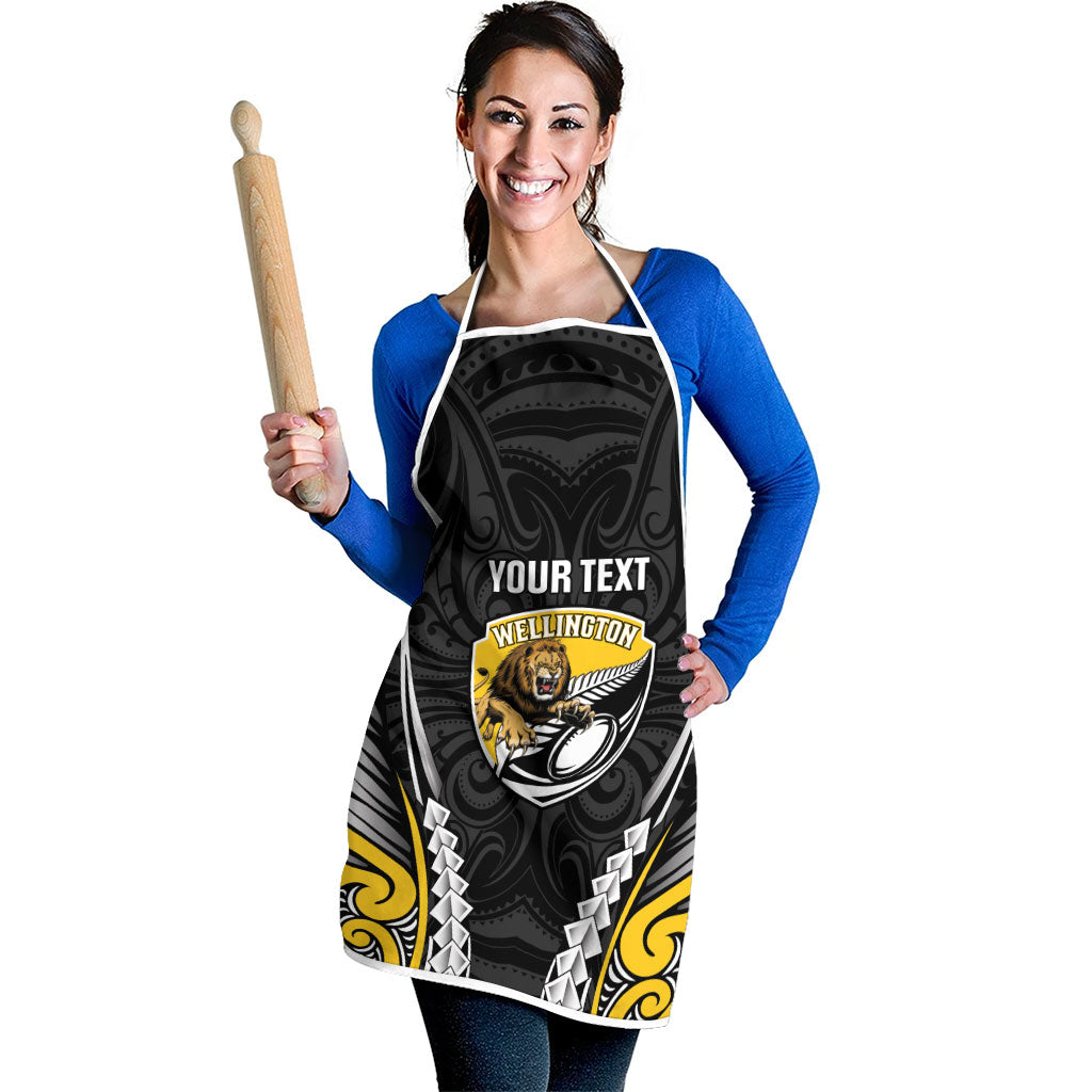Wellington 2026 Rugby Custom Apron NZ Maori Silver Fern LT14 - Polynesian Pride