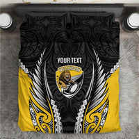 Wellington 2026 Rugby Custom Bedding Set NZ Maori Silver Fern