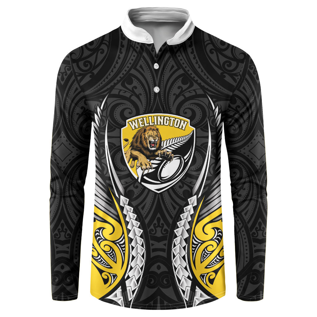 Wellington 2026 Rugby Custom Button Sweatshirt NZ Maori Silver Fern