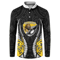 Wellington 2026 Rugby Custom Button Sweatshirt NZ Maori Silver Fern