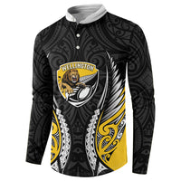 Wellington 2026 Rugby Custom Button Sweatshirt NZ Maori Silver Fern