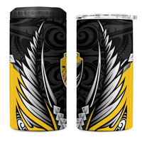Wellington 2026 Rugby Custom 4 in 1 Can Cooler Tumbler NZ Maori Silver Fern
