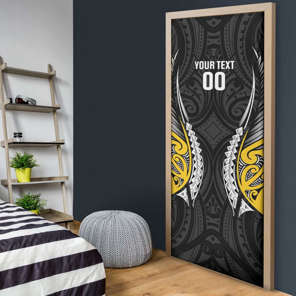 Wellington 2026 Rugby Custom Door Cover NZ Maori Silver Fern LT14 - Polynesian Pride