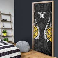 Wellington 2026 Rugby Custom Door Cover NZ Maori Silver Fern LT14 - Polynesian Pride