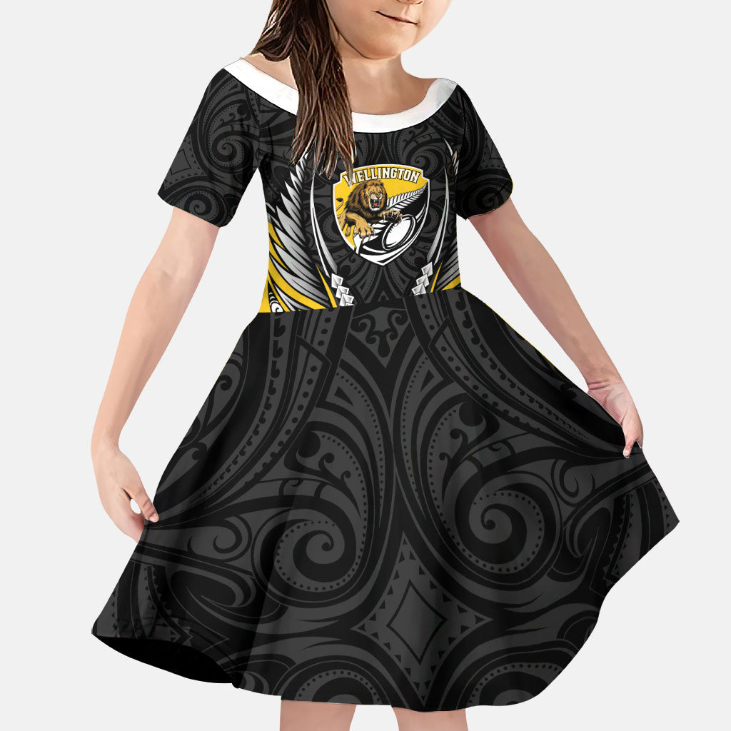 Wellington 2026 Rugby Custom Family Matching Mermaid Dress and Hawaiian Shirt NZ Maori Silver Fern
