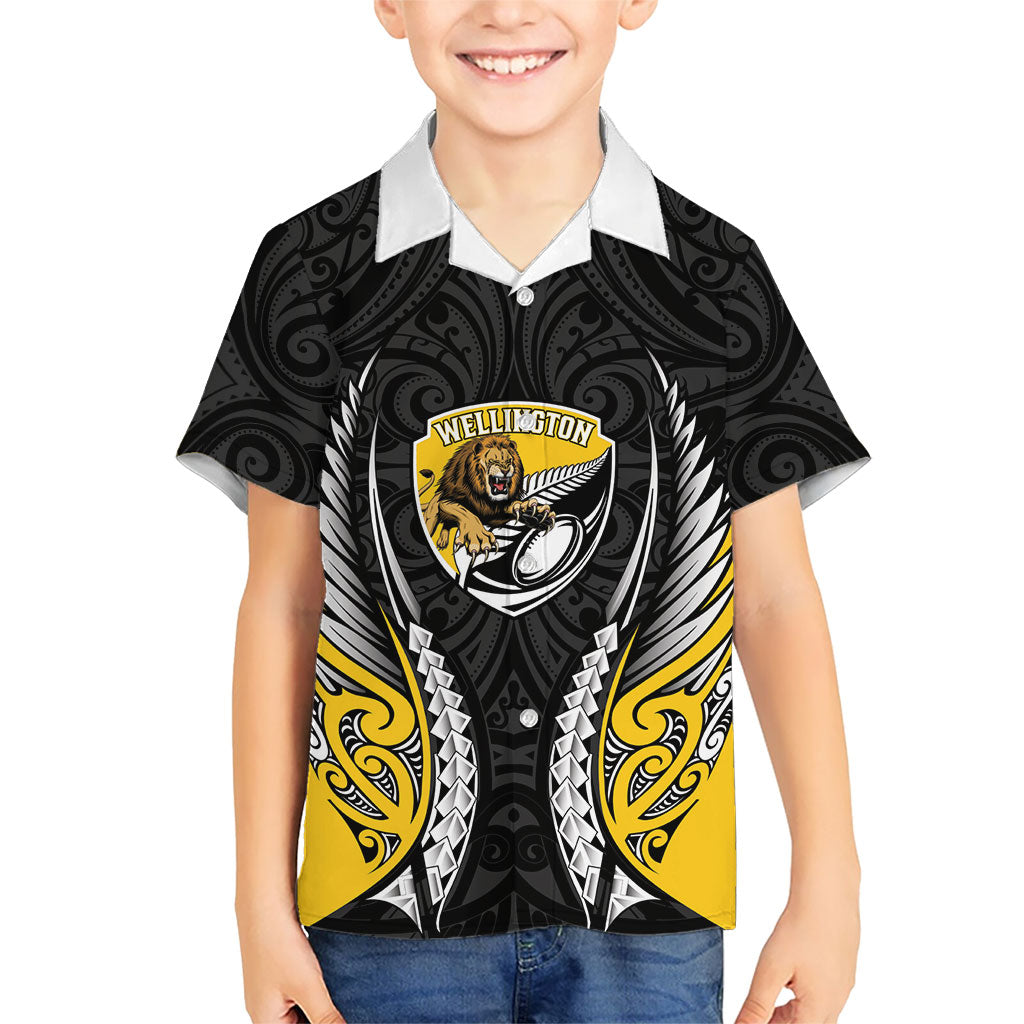 Wellington 2026 Rugby Custom Family Matching Off The Shoulder Long Sleeve Dress and Hawaiian Shirt NZ Maori Silver Fern