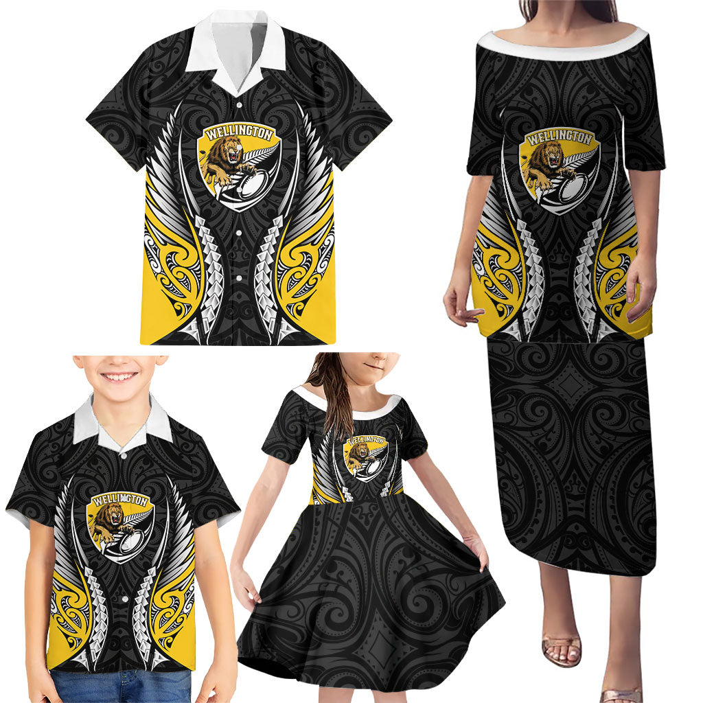 Wellington 2026 Rugby Custom Family Matching Puletasi and Hawaiian Shirt NZ Maori Silver Fern