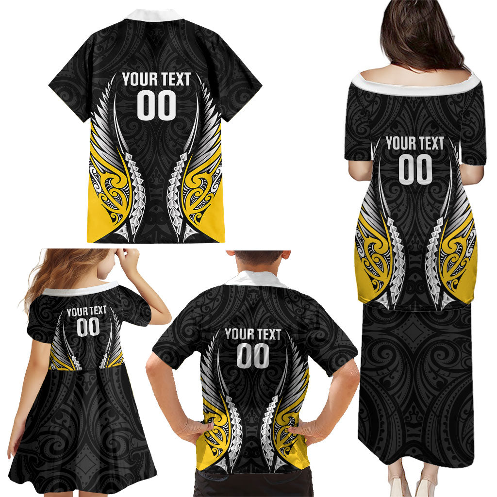 Wellington 2026 Rugby Custom Family Matching Puletasi and Hawaiian Shirt NZ Maori Silver Fern