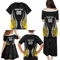 Wellington 2026 Rugby Custom Family Matching Puletasi and Hawaiian Shirt NZ Maori Silver Fern