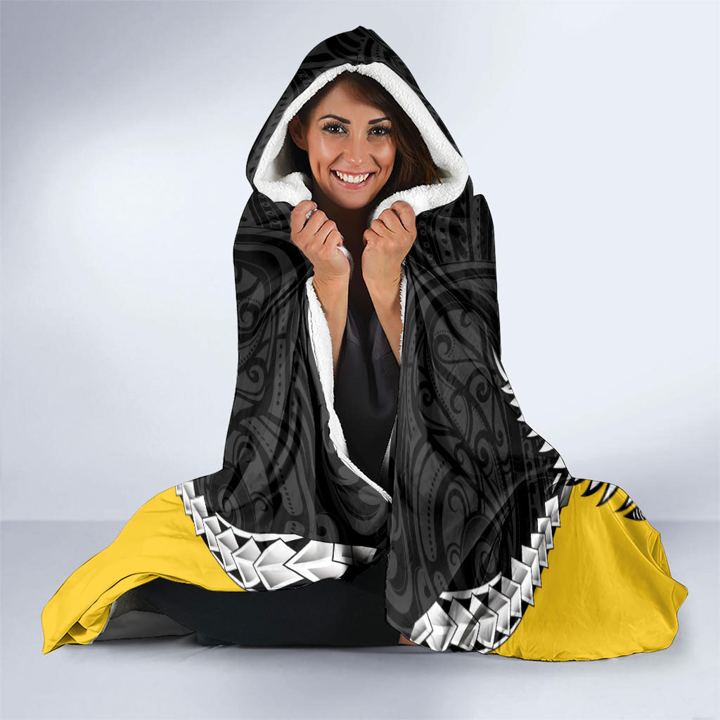 Wellington 2026 Rugby Custom Hooded Blanket NZ Maori Silver Fern