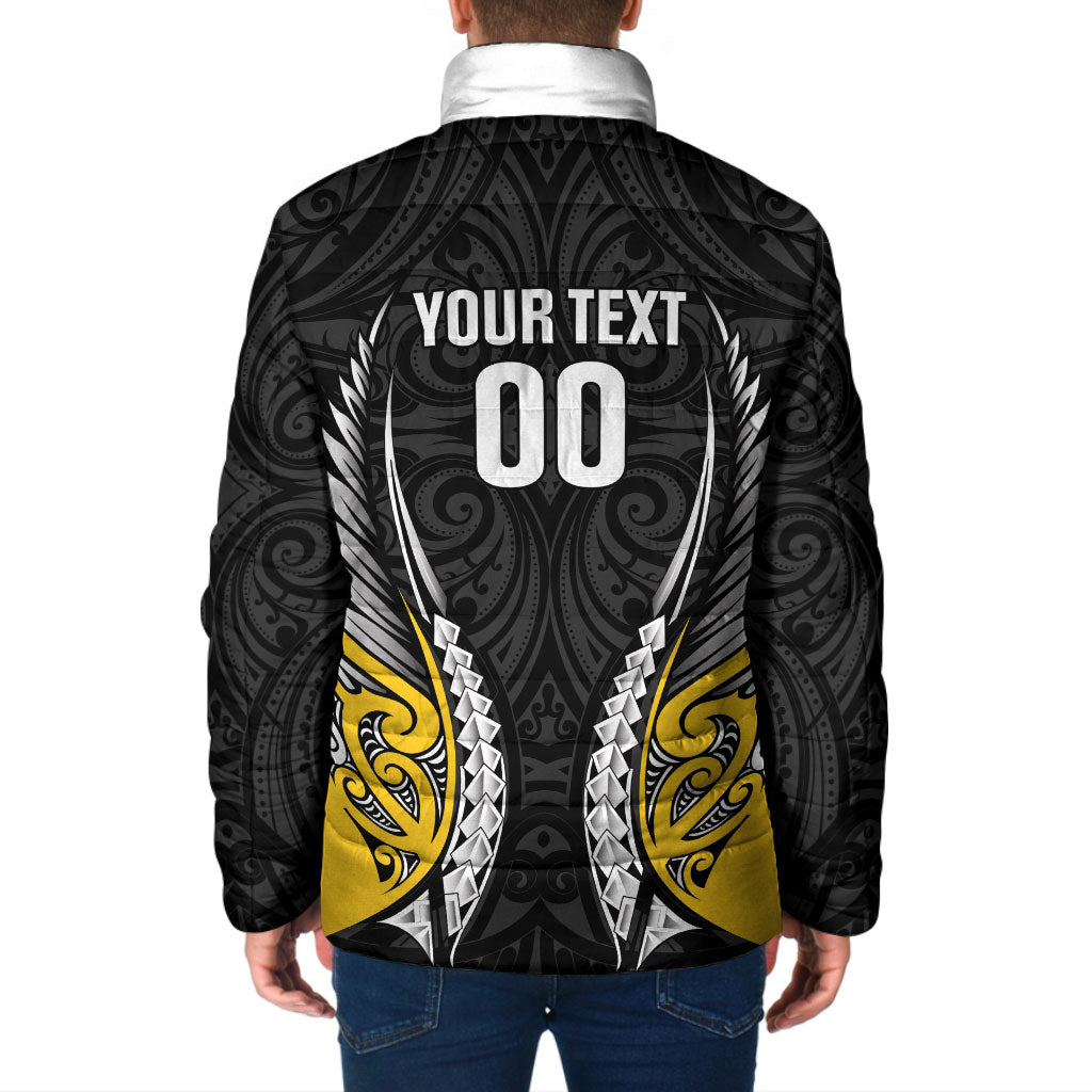 Wellington 2026 Rugby Custom Padded Jacket NZ Maori Silver Fern
