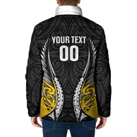 Wellington 2026 Rugby Custom Padded Jacket NZ Maori Silver Fern
