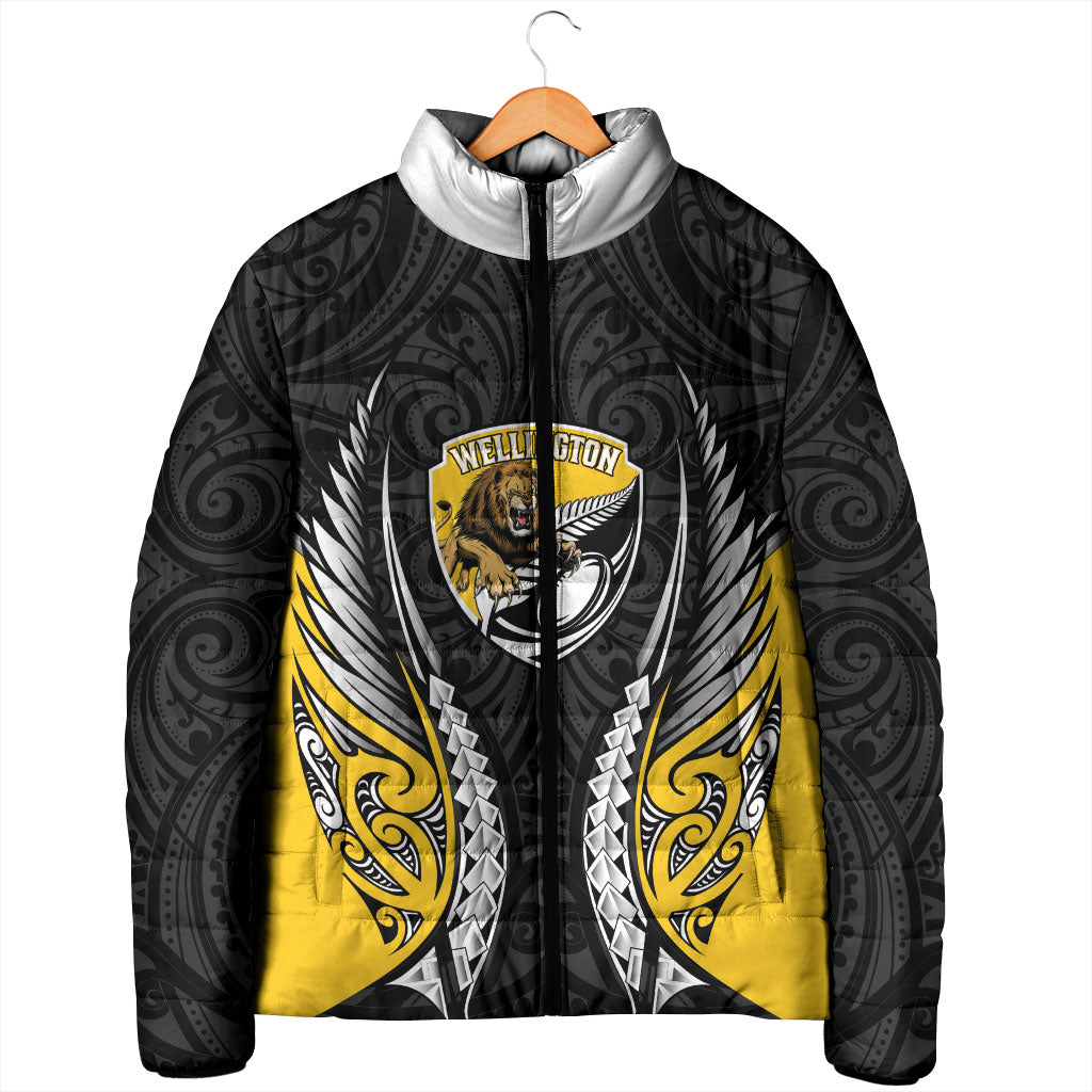 Wellington 2026 Rugby Custom Padded Jacket NZ Maori Silver Fern