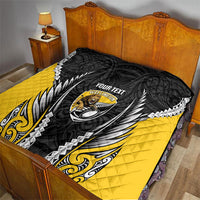 Wellington 2026 Rugby Custom Quilt NZ Maori Silver Fern