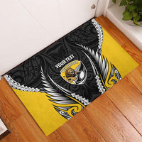 Wellington 2026 Rugby Custom Rubber Doormat NZ Maori Silver Fern