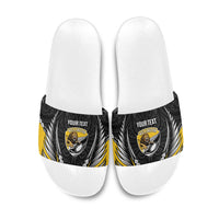 Wellington 2026 Rugby Custom Slide Sandals NZ Maori Silver Fern