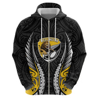 Wellington 2026 Rugby Custom Zip Hoodie NZ Maori Silver Fern