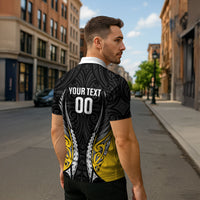 Wellington 2026 Rugby Custom Zipper Polo Shirt NZ Maori Silver Fern