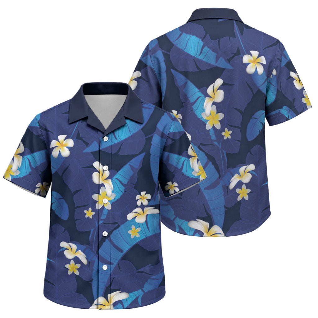 Teal Purple Banana Leaf Hawaii Family Matching Mermaid Dress and Hawaiian Shirt Lau Maia Plumeria Tropical Summer Vibes