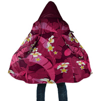 Pink Banana Leaf Hawaii Cloak Lau Maia Plumeria Tropical Summer Vibes