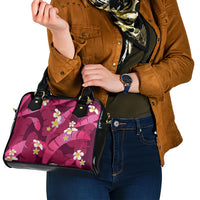 Pink Banana Leaf Hawaii Shoulder Handbag Lau Maia Plumeria Tropical Summer Vibes