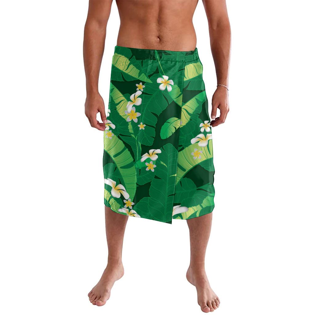 Green Banana Leaf Hawaii Lavalava Lau Maia Plumeria Tropical Summer Vibes