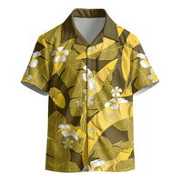 Yellow Banana Leaf Hawaii Kid Hawaiian Shirt Lau Maia Plumeria Tropical Summer Vibes