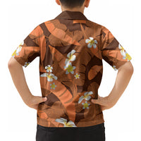 Orange Banana Leaf Hawaii Hawaiian Shirt Lau Maia Plumeria Tropical Summer Vibes