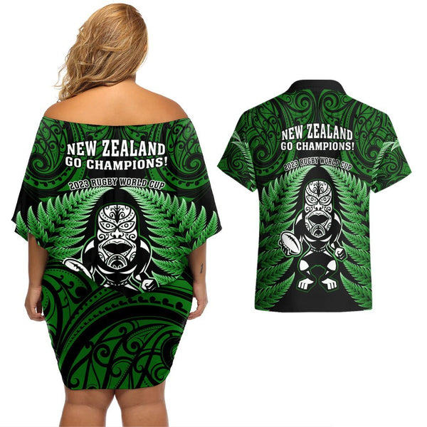 New Zealand Aotearoa Rugby Sweatshirt NZ Tiki With Maori Fern World Cup Green Version LT14 main image 1