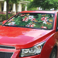 Pineapple Skull Aloha Hawaii Auto Sun Shade Summer Vibes Tropical Seamless Pattern - Polynesian Pride