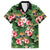 Pineapple Skull Aloha Hawaii Family Matching Off The Shoulder Long Sleeve Dress and Hawaiian Shirt Summer Vibes Tropical Seamless Pattern - Polynesian Pride