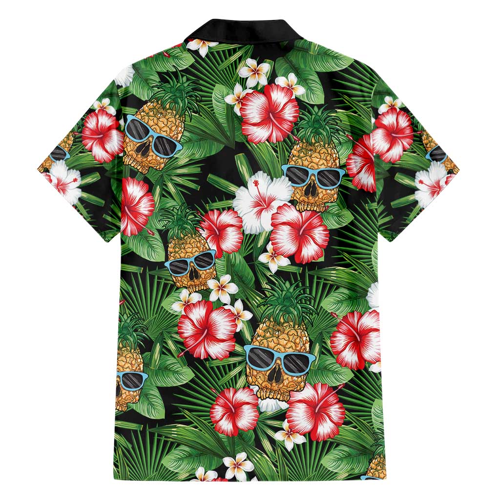 Pineapple Skull Aloha Hawaii Hawaiian Shirt Summer Vibes Tropical Seamless Pattern - Polynesian Pride