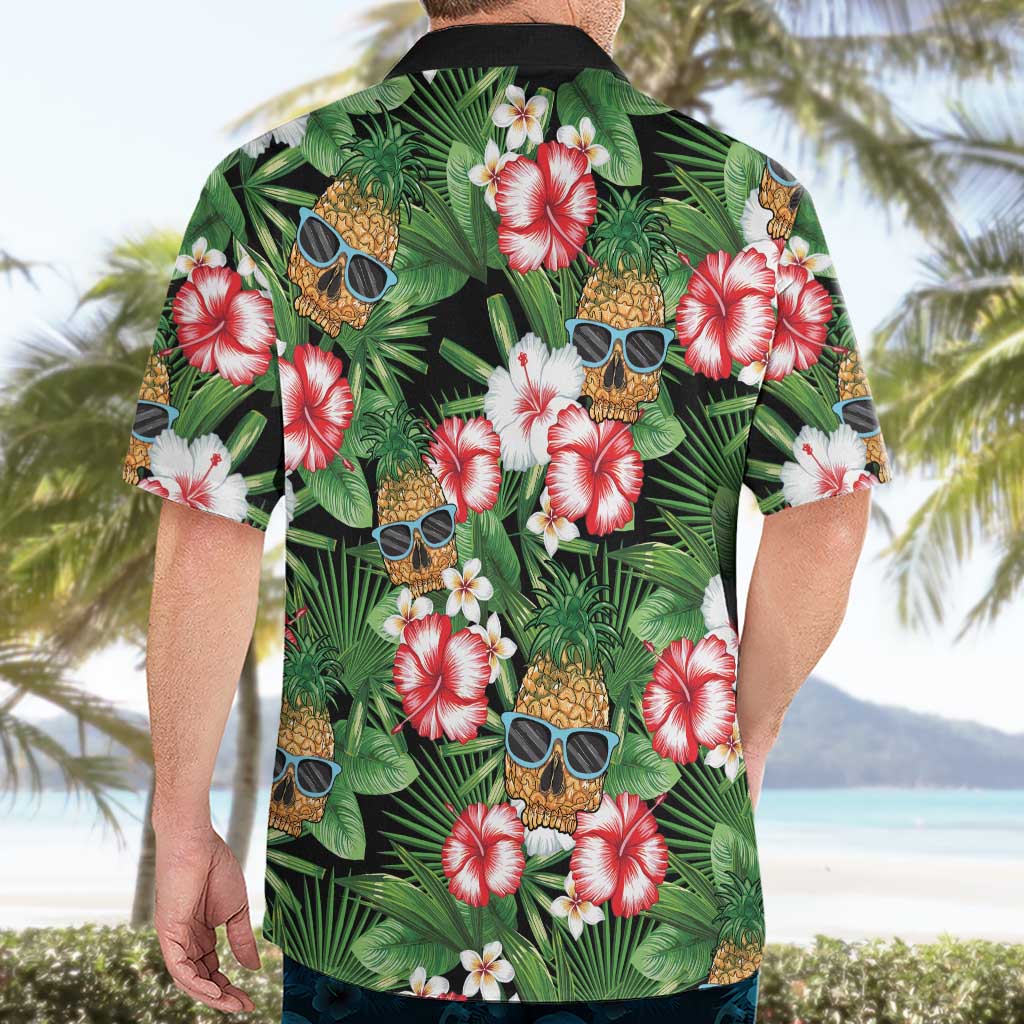 Pineapple Skull Aloha Hawaii Hawaiian Shirt Summer Vibes Tropical Seamless Pattern - Polynesian Pride