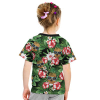 Pineapple Skull Aloha Hawaii Kid T Shirt Summer Vibes Tropical Seamless Pattern LT14 - Polynesian Pride