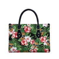 Pineapple Skull Aloha Hawaii Leather Bag Summer Vibes Tropical Seamless Pattern - Polynesian Pride