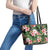 Pineapple Skull Aloha Hawaii Leather Tote Bag Summer Vibes Tropical Seamless Pattern - Polynesian Pride