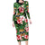 Pineapple Skull Aloha Hawaii Long Sleeve Bodycon Dress Summer Vibes Tropical Seamless Pattern - Polynesian Pride
