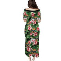 Pineapple Skull Aloha Hawaii Puletasi Summer Vibes Tropical Seamless Pattern - Polynesian Pride