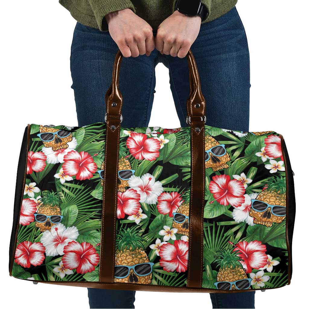 Pineapple Skull Aloha Hawaii Travel Bag Summer Vibes Tropical Seamless Pattern - Polynesian Pride