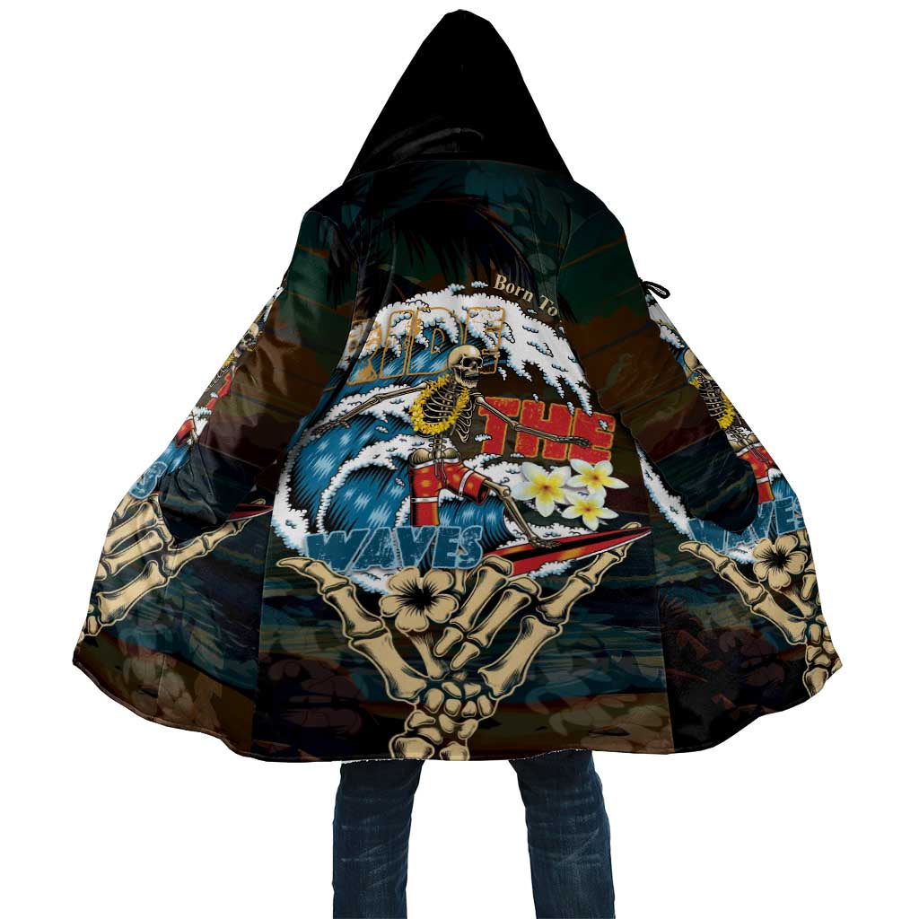 Aloha Hawaii Surfing Skull Cloak Shaka Skeleton Ride The Waves - Polynesian Pride