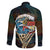Aloha Hawaii Surfing Skull Family Matching Off The Shoulder Long Sleeve Dress and Hawaiian Shirt Shaka Skeleton Ride The Waves - Polynesian Pride