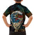Aloha Hawaii Surfing Skull Family Matching Summer Maxi Dress and Hawaiian Shirt Shaka Skeleton Ride The Waves - Polynesian Pride