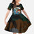 Aloha Hawaii Surfing Skull Family Matching Summer Maxi Dress and Hawaiian Shirt Shaka Skeleton Ride The Waves - Polynesian Pride